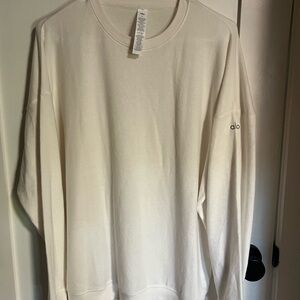 ALO SOHO Yoga ivory pullover